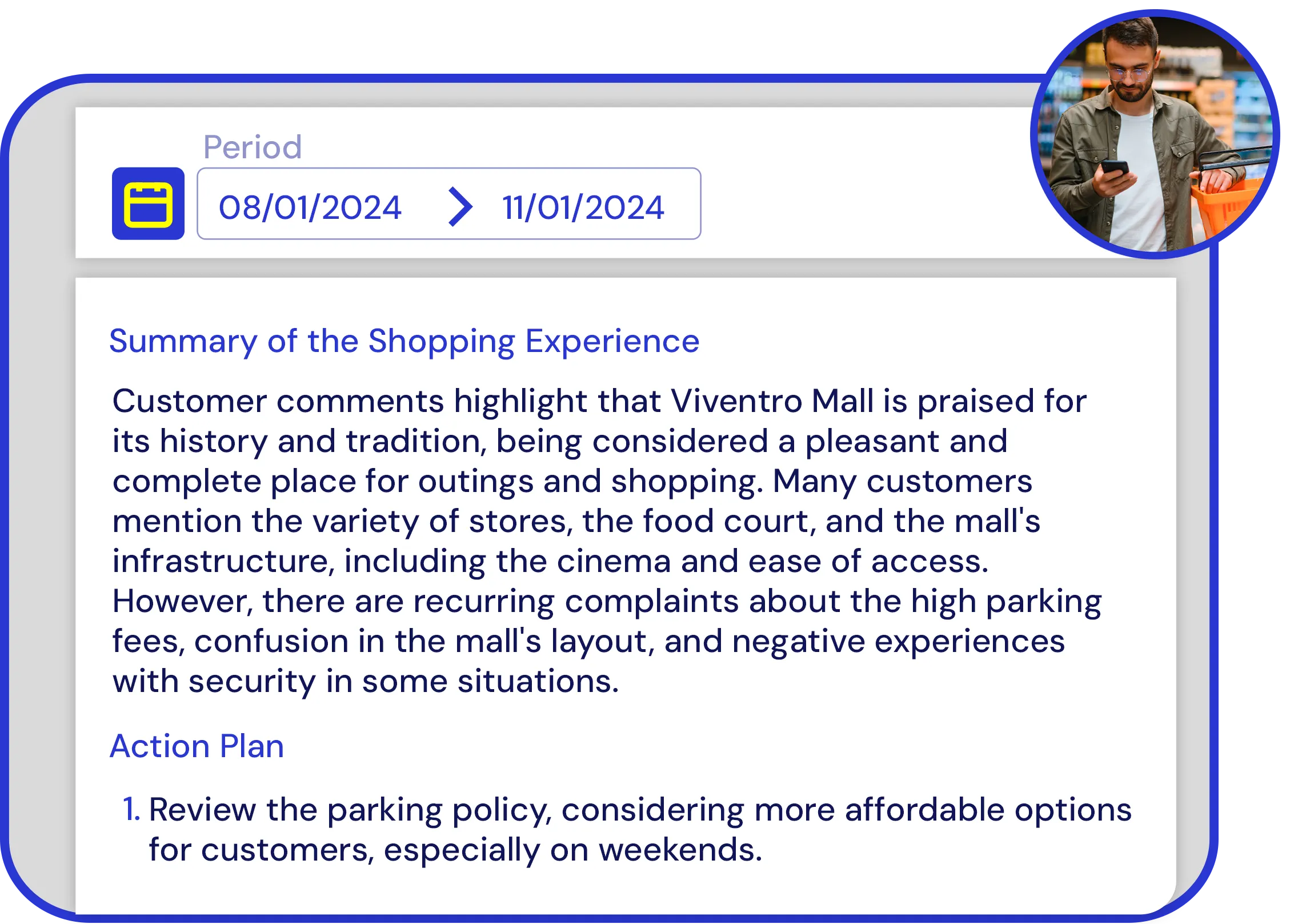 Retail action plan derived from customer feedback