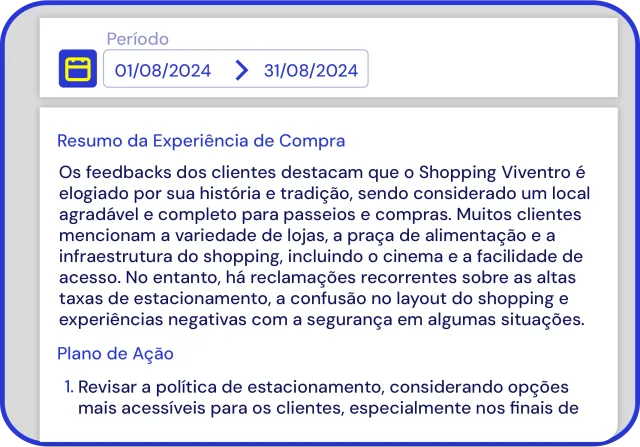 Tela da Yellow Tokens com plano de ação criado a partir do feedback dos clientes