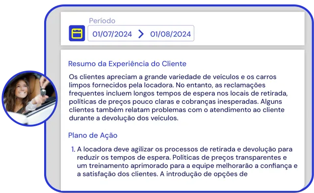 Plano de ação para turismo derivado do feedback de viajantes
